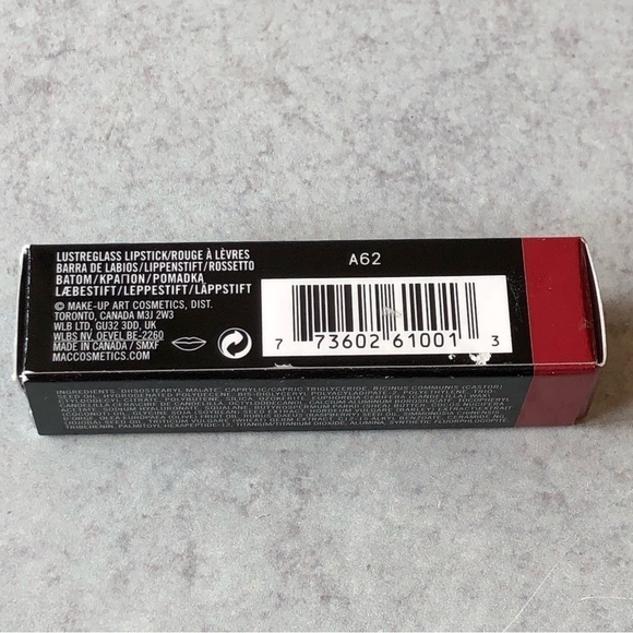 Mac Lustreglass Lipstick In 502 Cockney NIB - Picture 8 of 9